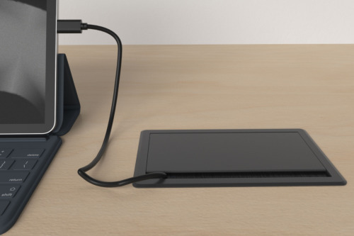 DELTACO indbygget strømafbryder, udsparingsklar, 3 stik, 1x21W A+C USB-oplader, GST18-tilslutning