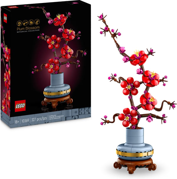 LEGO Icons Plommonblomma Blomsterprydnad att visa upp 10369