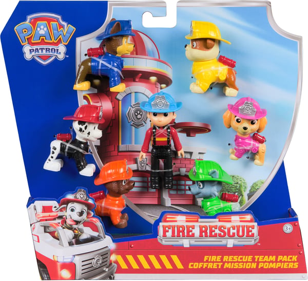 PAW Patrol Brandräddningsfigurpaket, 7 st
