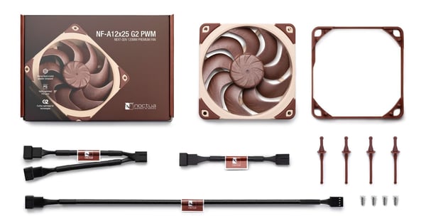 Noctua NF-A12x25 G2 PWM Premiumfläkt, 120x25mm