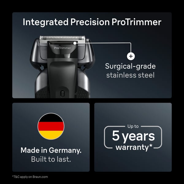 Braun Series 8, 8617S -Wet&Dry -SensoAdapt rakapparat med SmartCare-station