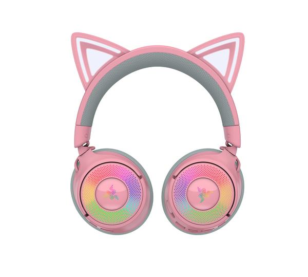 Razer Kraken Kitty V3 Pro spelhörlurar, rosa
