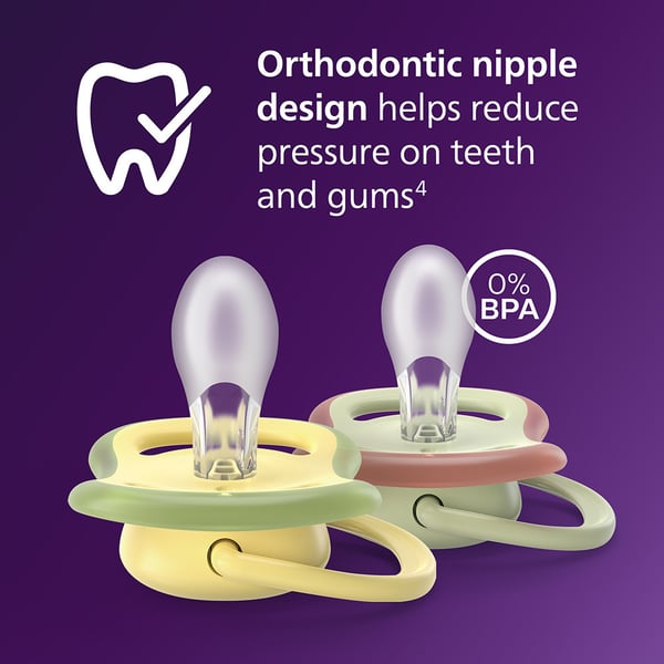 Philips Avent Ultra Air Night Time napp, 6–18 mån, blå/turkos, 2 st