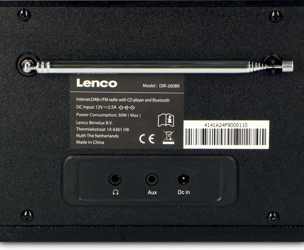 Lenco DIR-260 -lydsystem, sort
