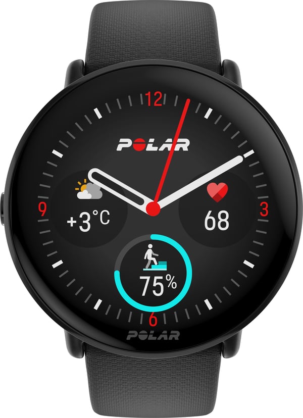 Polar Ignite 3 -sportsur, sort