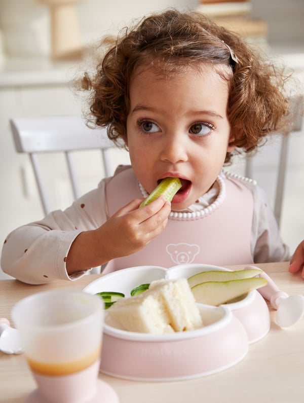 BabyBjörn Baby Dinner Set - BabyMadsæt, 5 dele, lyserød