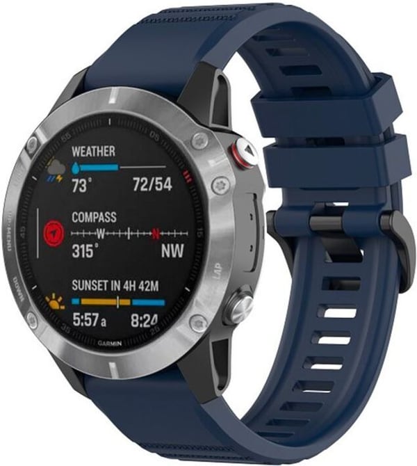 Fixed QuickFit silikonarmband, 22 mm, blå