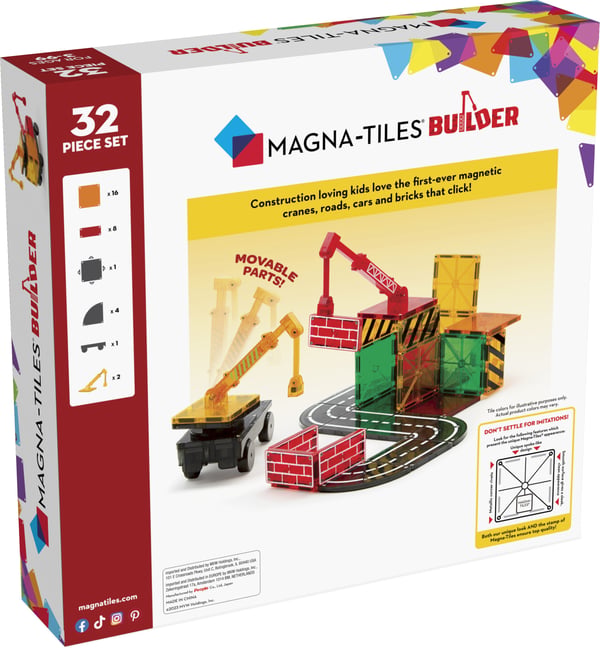 MAGNA-TILES Builder - magnetbyggsats, 32 delar