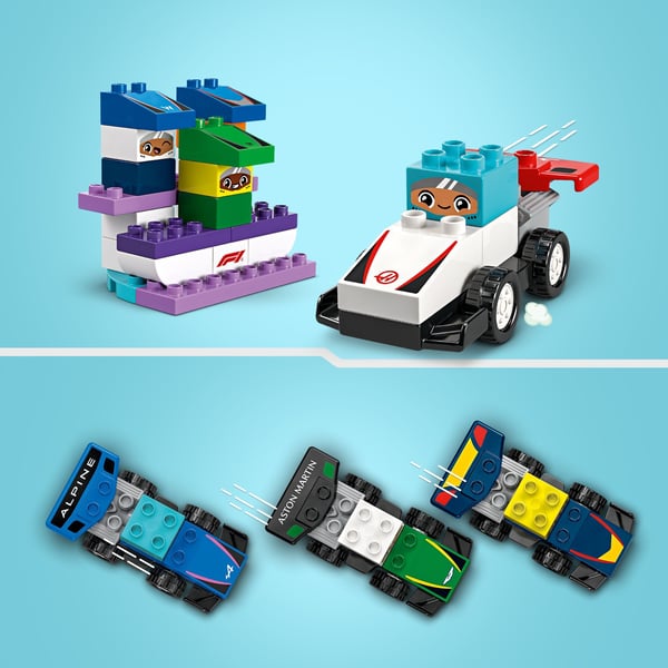 LEGO DUPLO By 10445 – F1-holdets racerbiler og chauffører
