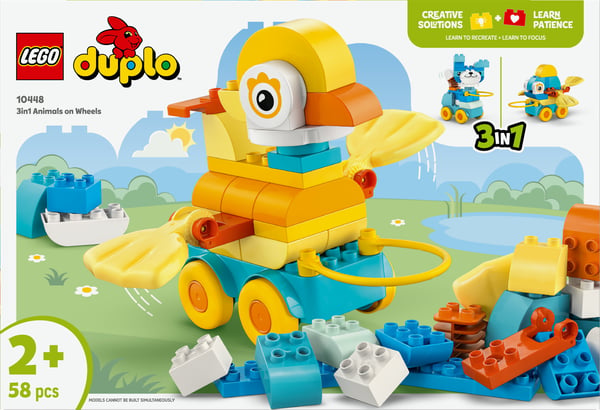 LEGO Duplo 10448 - Djur på hjul – 3-i-1-set