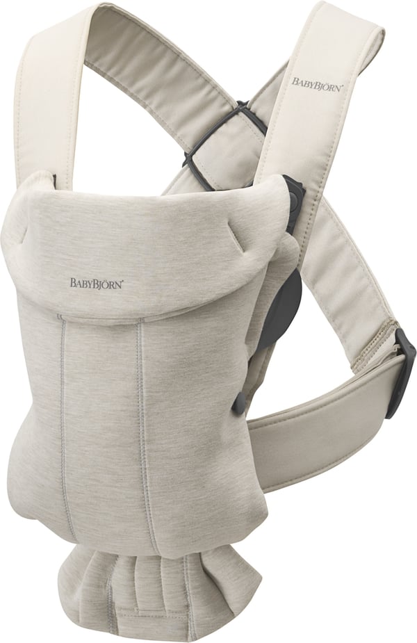 BabyBjörn Mini 3D Jersey kontorsryggsäck, Ljus Beige