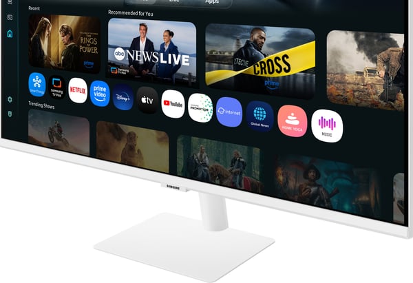 Samsung Smart Monitor M7 (M70F) 32" 4K-skärm, vit