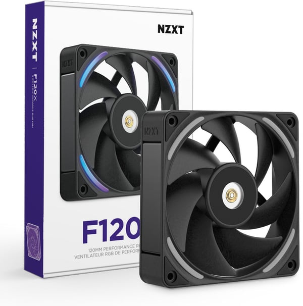 NZXT F120X RGB Performance-fläkt, 120 mm, svart