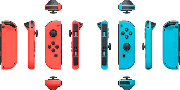 Nintendo Joy-Con Par -spelkontrollpar, neonröd och neonsblå, Switch