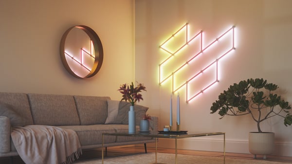 Nanoleaf Lines Starter Kit smart panelbelysning, 15 paneler