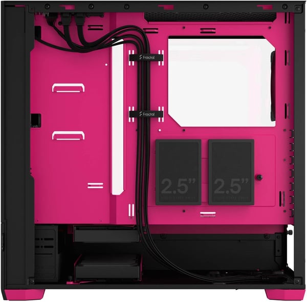 Fractal Design Pop Air RGB Magenta Core TG ATX-kabinet med vindue, sort/magenta