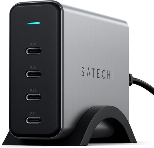 Satechi 165W GaN PD oplader 4-port USB-C strømforsyning