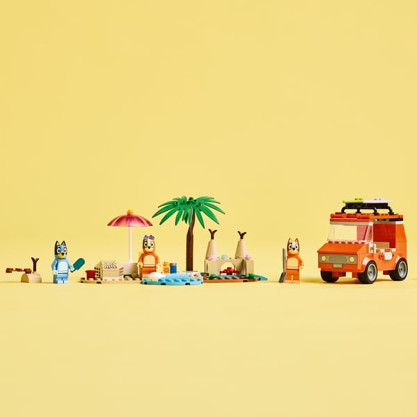 LEGO Bluey 11202 Blueys familjs bilutflykt till stranden