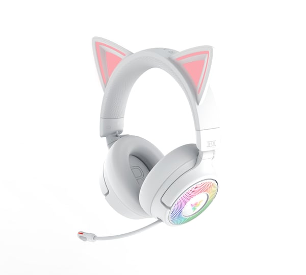 Razer Kraken Kitty V3 Pro spelhörlurar, vit