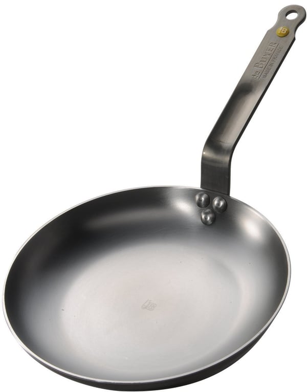 De Buyer Mineral B Element -rå æggepande, kulstofstål, 24 cm