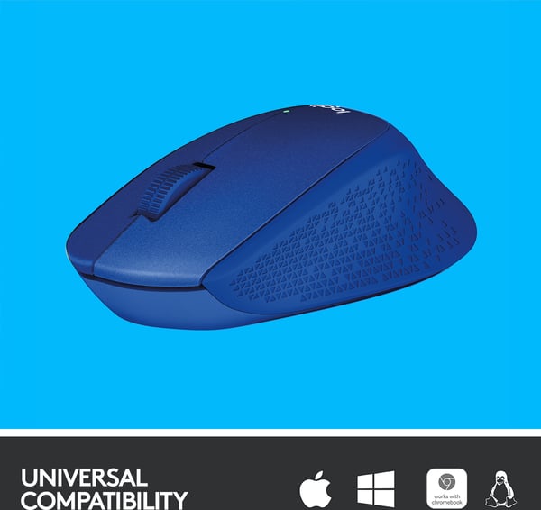 Logitech M330 Silent Plus -mus, blå
