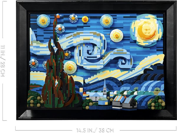 LEGO Ideas 21333 - Vincent van Gogh – Stjerneklare nat
