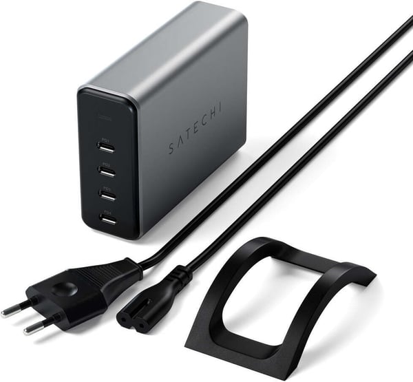Satechi 165W GaN PD oplader 4-port USB-C strømforsyning
