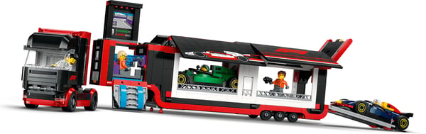LEGO City 60445 – F1-lastbil og F1-biler RB20 og AMR24