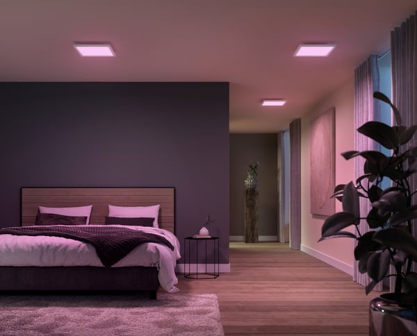 Philips Hue Surimu fullfärg taklampa 25W, 2000-6500K, 1760 lm, fyrkantig, vit S