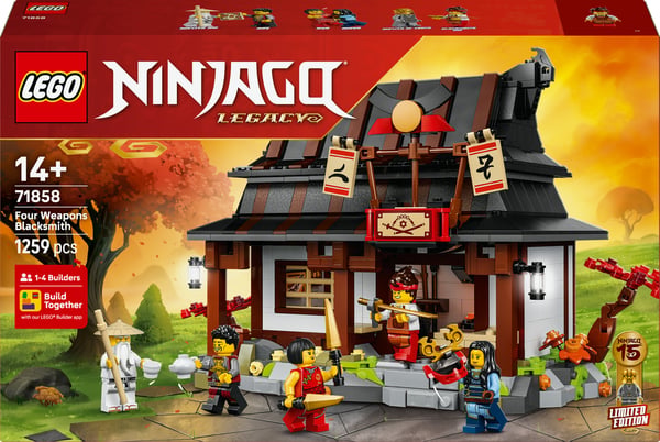 LEGO Ninjago 71858 Fyra vapensmeder – 15-årsjubileumsmodell