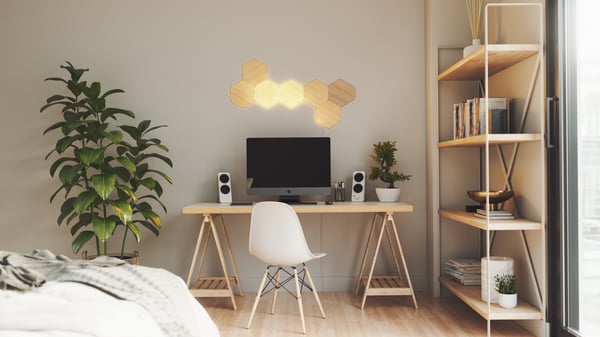 Nanoleaf Elements Träliknande Hexagoner Startpaket -startpaket, 7-panelspaket