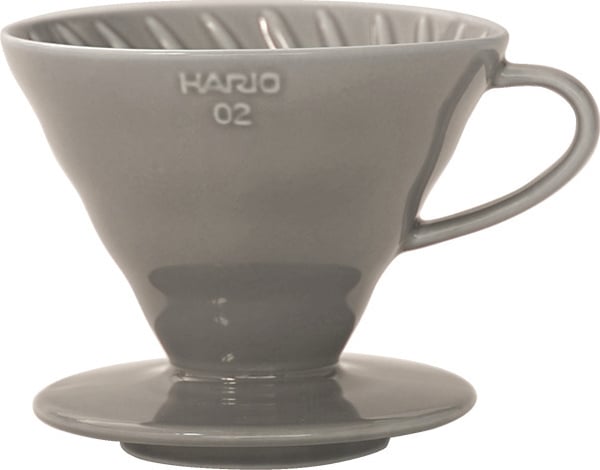 Hario V60 Dripper 02 -keramisk kaffefilter, grå