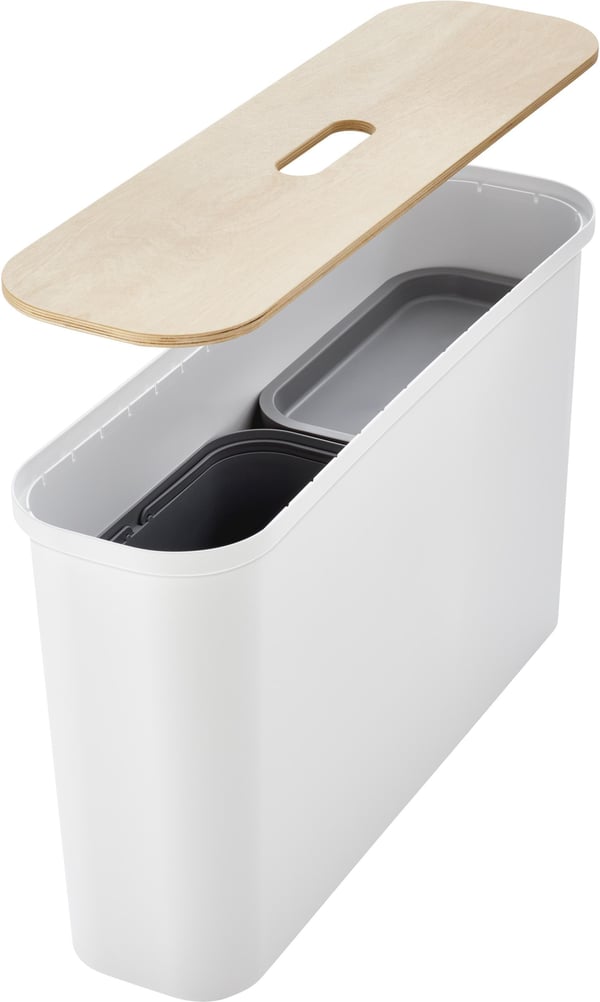 SmartStore Collect Slim 46 L sorteringssats, vit