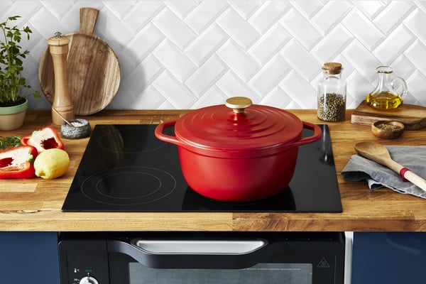 Tefal Air-gryta, 4,7 L, röd