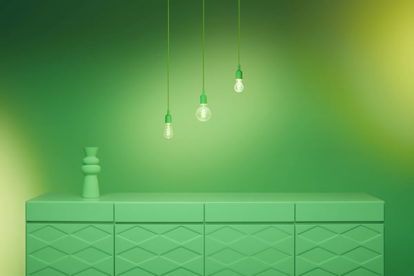 WiZ smartlampe, E27, G95, RGB, Wi-Fi, 2200-6500 K, 470 lm, 1 stk.