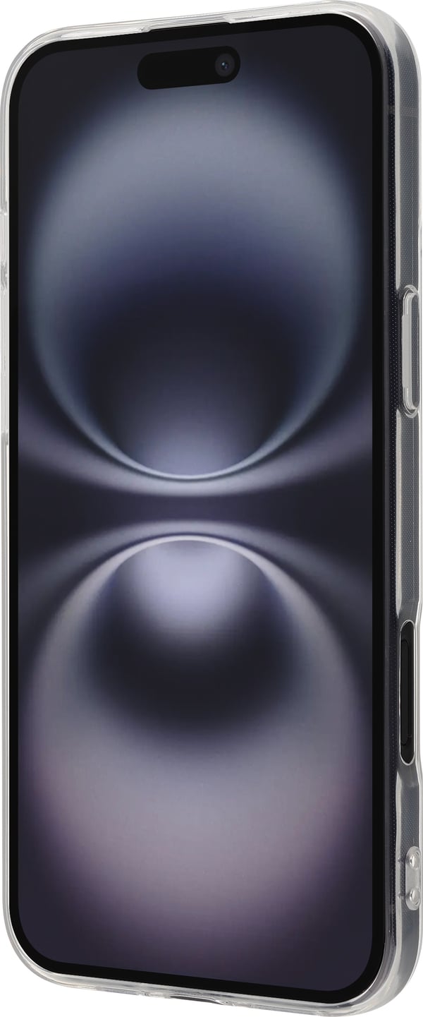 Fonekit silikonskydd, iPhone 16 Plus, genomskinlig