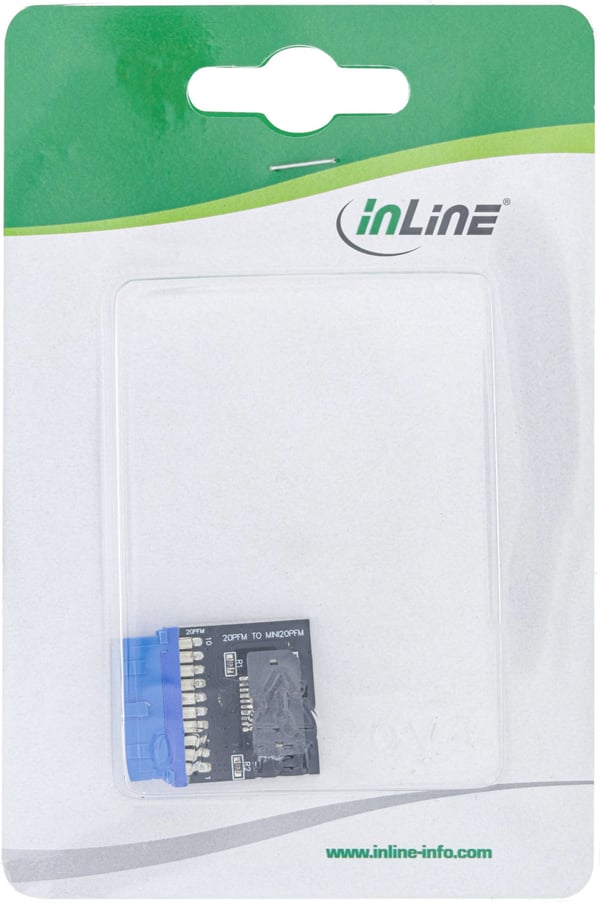 InLine USB 3.0 till USB 3.1 Framsidan Nyckel-A Adapter intern modul