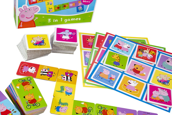 Tactic Pipsa Possu 3-i-1, Memo, Lotto, Domino