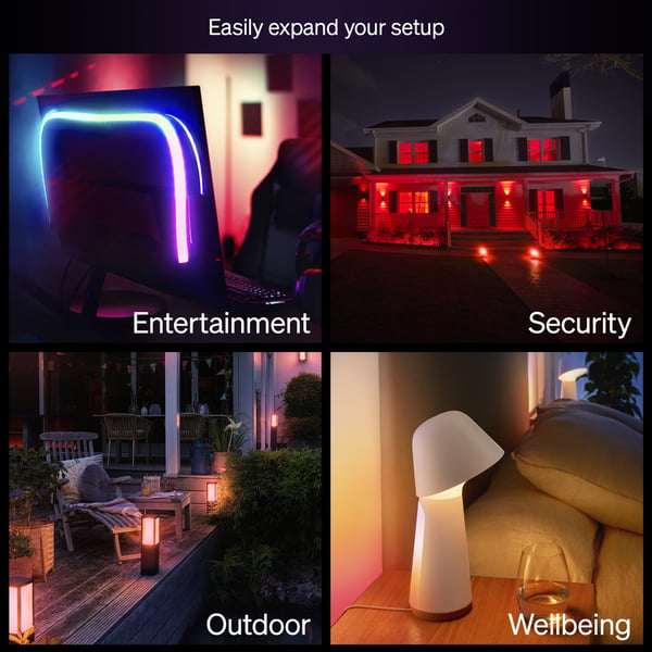 Philips Hue Essential smartlampa, White and color ambiance, E27, 806 lm, 3-pack
