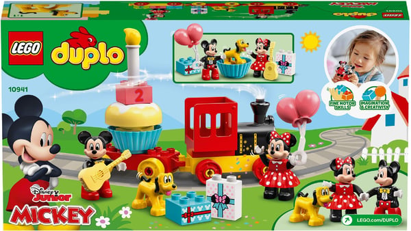 LEGO DUPLO ǀ Disney Musse och Mimmis födelsedagståg 10941 Byggleksak (22 delar)