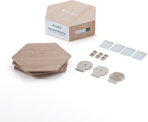 Nanoleaf Elements Trähexagoner - utökningspaket, 3 paneler