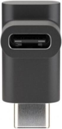 Fuj:tech USB-C 90° vinkeladapter, svart