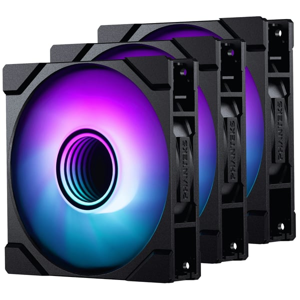 Phanteks M25 Gen2 120 mm PWM DRGB-blæser, sort, 3 stk. Phanteks M25 Gen2 120 mm PWM DRGB-blæser, sort, 3 stk.