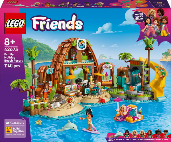 LEGO Friends 42673 - Hela familjens semesterort vid havet