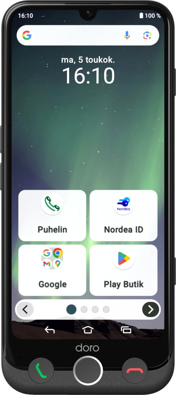 Doro Aurora A31 smartphone, Grafit