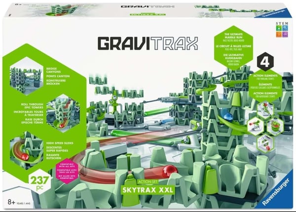 GraviTrax Action-Set Skytrax XXL, kulbana, 237 delar