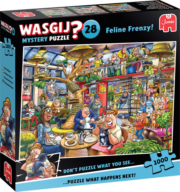 Wasgij Mystery 28 Feline Frenzy, pussel, 1000 bitar