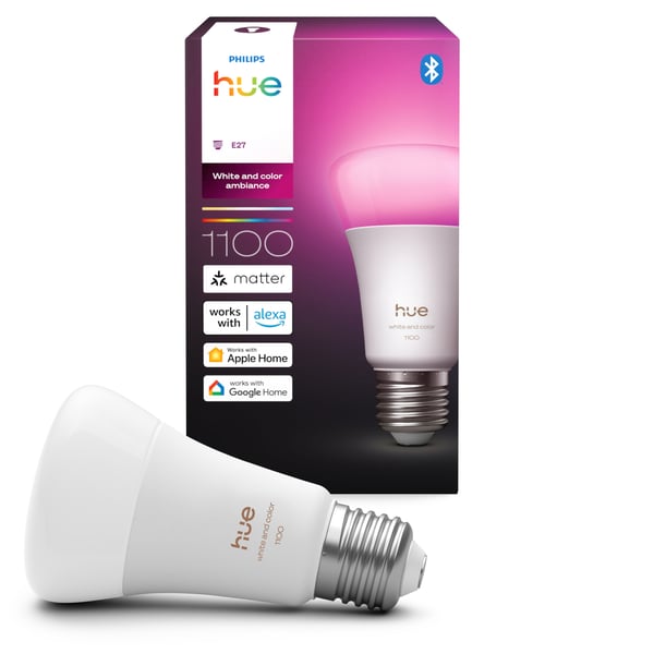 Philips Hue LED-smartlampa, White and color ambiance, E27, 1100 lm