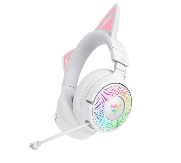 Razer Kraken Kitty V3 Pro spelhörlurar, vit