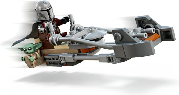 LEGO Star Wars TM 75436 Mandalorianens och Grogus speeder-cykel